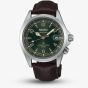 Seiko Mens Prospex Alpinist 'Classic Pine' Green Automatic Leather Strap Watch SPB507J1