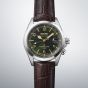 Seiko Mens Prospex Alpinist 'Classic Pine' Green Automatic Leather Strap Watch SPB507J1