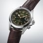 Seiko Mens Prospex Alpinist 'Classic Pine' Green Automatic Leather Strap Watch SPB507J1