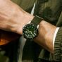Seiko Mens 5 Sports Field Automatic Green Fabric Strap Watch HDB008K1