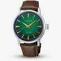 Seiko Mens Presage Cocktail Time 'Mint Mist' Green Dial Leather Strap Watch HCB002J1
