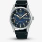 Seiko Mens 5 Sports Blue Dial Leather Strap Watch SRPG39K1