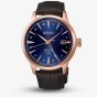 Seiko Mens Presage Cocktail Time 'Corcovado' Blue Dial Leather Strap Watch HCB005J1