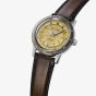 Seiko Presage Style 60s Golden Yellow Dial Leather Strap Watch SRPL75J1