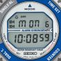 Seiko Digital Blue & Grey Bracelet Watch SMGG21P1