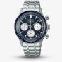 Seiko Mens Racing Sport Blue Chronograph Watch SSB477P1
