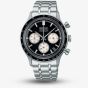 Seiko Mens Racing Sport Black Chronograph Watch SSB479P1