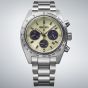 Seiko Mens Limited Edition Prospex Speedtimer Motoring European Exclusive Cream Bracelet Watch SSC959P1