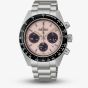 Seiko Mens Prospex Speedtimer Youngtimer Pale Pink Bracelet Watch SSC963P1