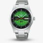 Seiko Mens Limited Edition 5 Sports X HUF II Collaboration Green Bracelet Watch SRPM09K1