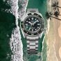 Seiko Mens Prospex Diver 1968 Heritage GMT Green Dial Watch HBC001J1
