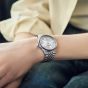 Seiko Mens Presage Classic Series Shironeri White Dial Bracelet Watch HCC001J1