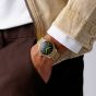Seiko Mens Limited Edition Presage Classic x Tradman's Bonsai Matsuba-iro Green Dial Golden Bracelet Watch HCC009J1