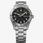 Seiko Mens 5 Sports Field Automatic Black Dial Stainless Steel Bracelet Watch HDB006K1