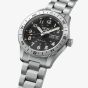 Seiko Mens 5 Sports Field Automatic Black Dial Stainless Steel Bracelet Watch HDB006K1