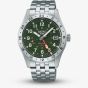 Seiko Mens 5 Sports Field GMT Green Dial Bracelet Watch HDB001K1
