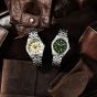 Seiko Mens 5 Sports Field GMT Cream Dial Bracelet Watch HDB002K1
