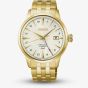Seiko Mens Presage Cocktail Time 'Daiquiri' Gold Tone Bracelet Watch HCB004J1