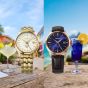 Seiko Mens Presage Cocktail Time 'Daiquiri' Gold Tone Bracelet Watch HCB004J1