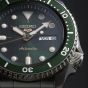 Seiko Mens 5 Sports Automatic Green Bracelet Watch SRPD63K1