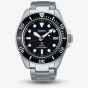 Seiko Mens Prospex Solar Black Diver Watch SNE589P1