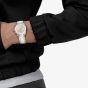 Tissot Ladies PR100 Grey Dial Two Colour Fabric Strap Watch T150.210.17.037.00