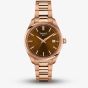 Tissot Ladies PR 100 Rose Gold Brown Dial Date Watch T150.210.33.291.00