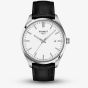 Tissot Mens PR 100 White Dial Black Leather Strap Watch T150.410.16.011.00