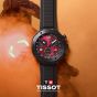 Tissot Mens Limited Edition T-Race MotoGP 2026 Quartz Chronograph Black Rubber Strap Watch T141.417.37.422.00