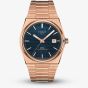Tissot Mens PRX Rose Gold Tone Blue Dial Watch T137.407.33.041.00