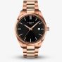 Tissot Mens PR100 Rose Gold Black Dial Date Watch T150.410.33.051.00