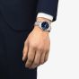 Tissot Mens Gentleman 38mm Powermatic 80 Blue Dial Bracelet Watch T165.807.11.041.00
