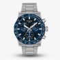 Tissot Mens SuperSport Blue Chronograph Dial Stainless Steel Bracelet Watch T125.417.11.041.00