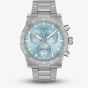 Tissot Mens SuperSport Ice Blue Chronograph Dial Stainless Steel Bracelet Watch T125.417.11.351.00
