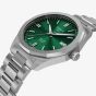 Tissot Mens PRC100 Solar Green Dial Bracelet Watch T151.422.11.091.00