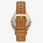 Michael Kors Runway Slim Brown Leather Strap Watch MK7465