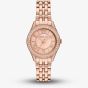 Michael Kors Ladies Harlowe Rose Gold Tone Stone Set Watch MK4845
