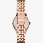 Michael Kors Ladies Harlowe Rose Gold Tone Stone Set Watch MK4845