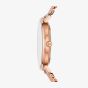 Michael Kors Ladies Pyper Rose Gold Mesh Watch MK4340