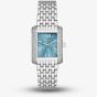 Michael Kors Emery Silver Tone Crystal Pave Blue Dial Watch MK4829
