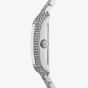 Michael Kors Emery Silver Tone Crystal Pave Blue Dial Watch MK4829