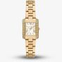 Michael Kors Emery Gold Tone Mother Of Pearl Crystal Pave Watch MK4867