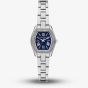 Michael Kors Ladies Petite Chelsea Pavé Blue Dial Silver - Tone Bracelet Watch MK7621