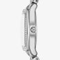 Michael Kors Ladies Petite Chelsea Pavé Blue Dial Silver - Tone Bracelet Watch MK7621