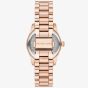 Michael Kors Ladies Mini Lexington Pavé Rose Gold-Tone Bracelet Watch MK7623