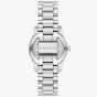 Michael Kors Ladies Mini Lexington Brown Dial Silver - Tone Bracelet Watch MK7624