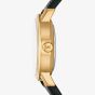 Michael Kors Ladies Green Petite Maude Gold -Tone and Lizard Embossed Leather Watch MK7633