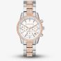Michael Kors Ladies Bryant Chronograph Two Colour Crystal Bracelet Watch MK6651