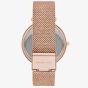 Michael Kors Ladies Darci Mother Of Pearl Dial Crystal Set Bezel Rose Gold Plated Mesh Strap Watch MK4519