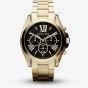 Michael Kors Ladies Bradshaw Chronograph Gold Tone Bracelet Watch MK5739